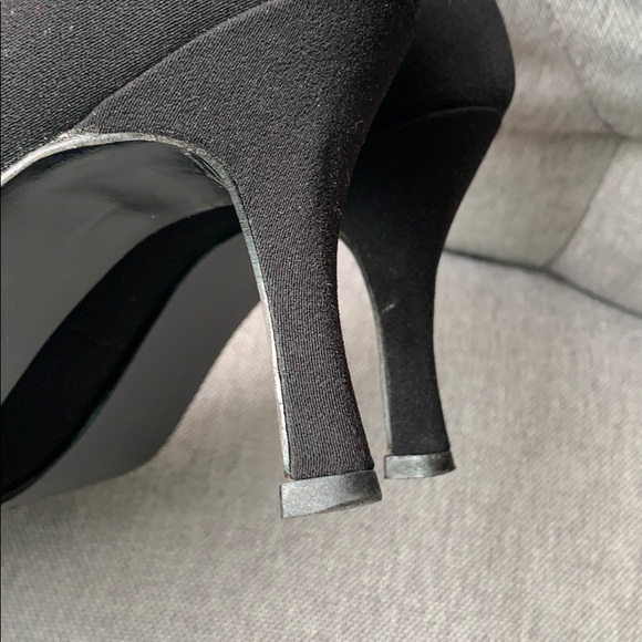 Caparros Black Pumps with Bows Sz 6 - Picture 7 of 8